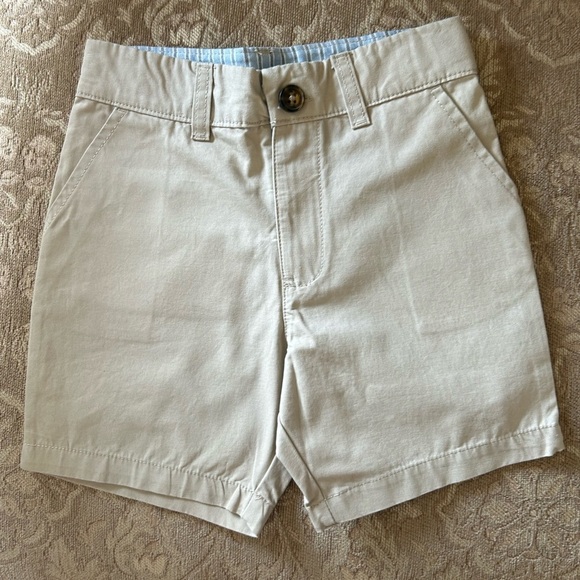 Carter’s Toddler Boys Khaki Flat Front Dress Shorts 3T - Picture 2 of 4